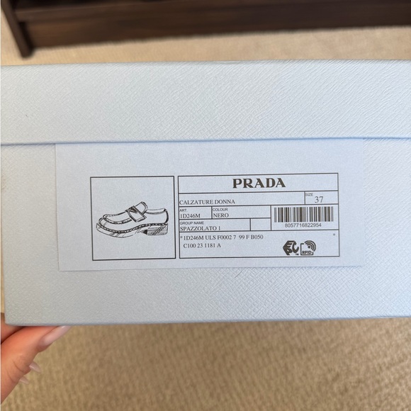 Prada Black Patent Loafers - Picture 3 of 6